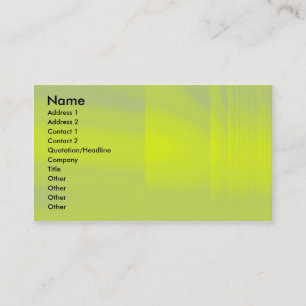 Carte De Visite Bonbon vert jaune