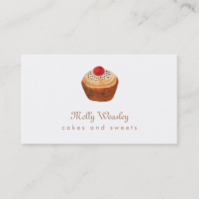 Carte De Visite Bonbons et boulangerie à petit gâteau (Devant)