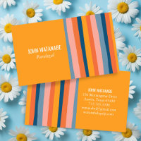 Bonbons minimalistes rayures artisanales orange