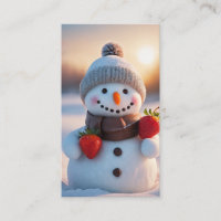 bonhomme de neige à la fraise de chocolat