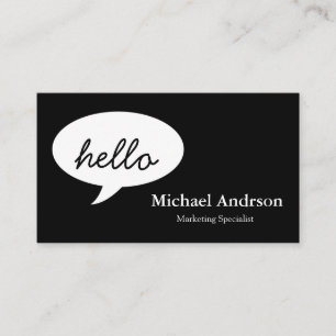 Carte De Visite Bonjour amical