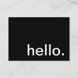 Carte De Visite bonjour. comment allons-nous ?
