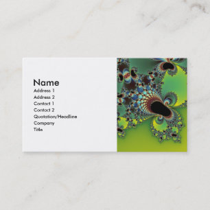 Carte De Visite Bonjour - Fractal