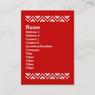 Carte De Visite Bonne année laide de code du chandail QR de Noël