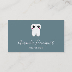 Carte De Visite Bonne dent dentaire souriante mignonne