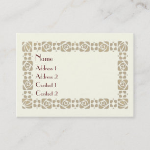 Carte De Visite Bonnes Fêtes Art nouveau