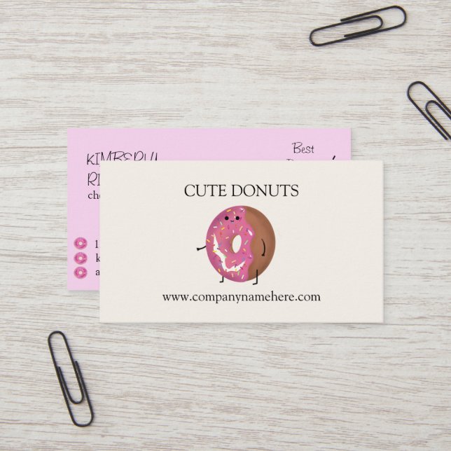 Carte De Visite Bons Dents Et Café (Devant/Arrière en situation)