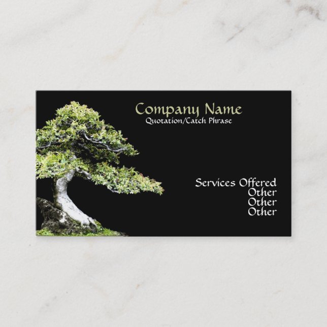 Carte de visite Bonsai (Devant)