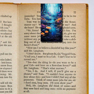 Carte De Visite Bookmarkers Signet pliants de champignons de riviè