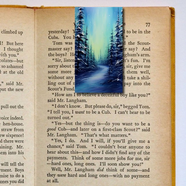 Carte De Visite Bookmarkers Signet pliants Northern Lights (Créateur téléchargé)