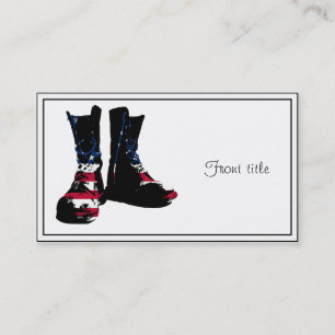 Carte De Visite Boots de combat américains