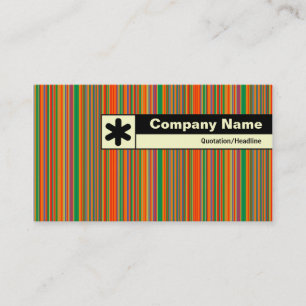 Carte De Visite Bord étiqueté - Bandes colorées 01