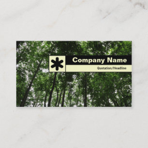 Carte De Visite Bord étiqueté - Canopée en bois
