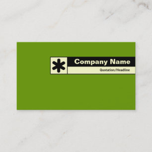 Carte De Visite Bord étiqueté - Vert 669900