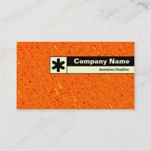 Carte De Visite Bord marqué - mer de confiture d'oranges