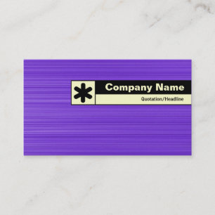 Carte De Visite Bord marqué - Violet brossé