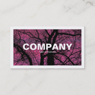 Carte De Visite Bordé - Ciel rouge - Arbre