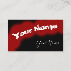 Carte De Visite Bordeaux grunge simplement et les lettres noires d