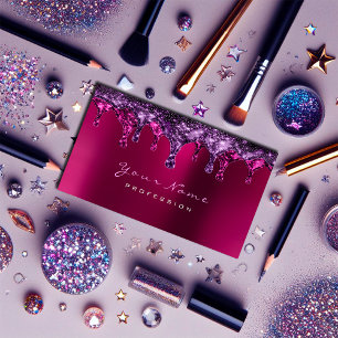 Carte De Visite Bordeaux rose violet de dépilage rose d'Epilation