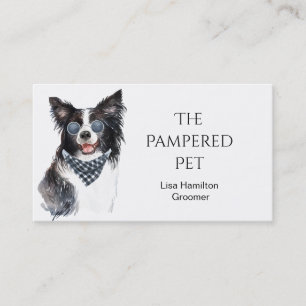 Carte De Visite Bordure Collie Groomer pour animaux de compagnie/v