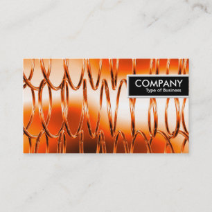 Carte De Visite Bordure de tag - Springs Orange