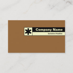 Carte De Visite Bordure étiquetée - Brown 996633