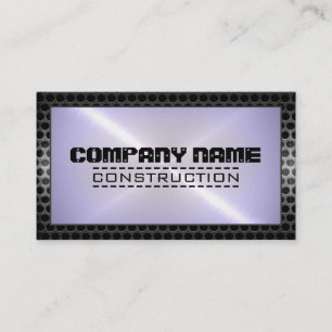 Carte De Visite Bordure métallique en acier inoxydable métal Look 