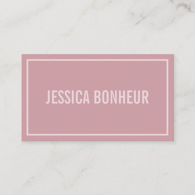 Carte De Visite Bordure moderne Votre nom ou nom de l'entreprise | (Devant)