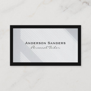 Carte De Visite Bordure noire   Moderne Abstrait
