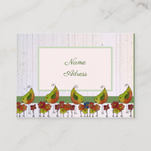 Carte De Visite Bore d'oiseau