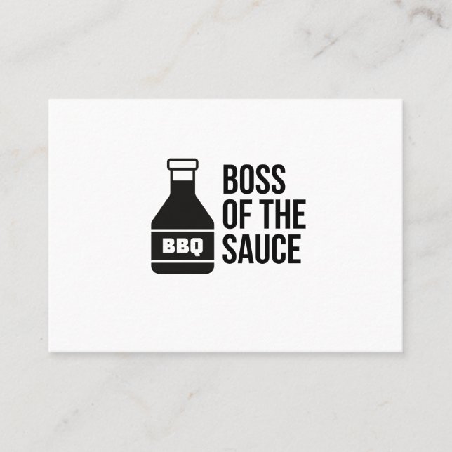 CARTE DE VISITE BOSS DE LA SAUCE BBQ (Devant)