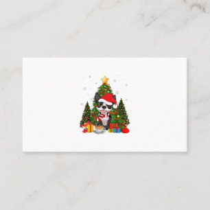 Carte De Visite Boston Terrier Chien Noël Est Café-Cadeau Lumiè