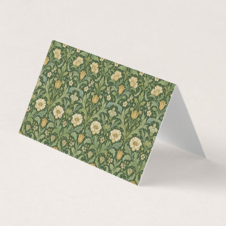 Carte De Visite Botanique Verte