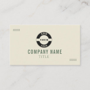 Carte de visite botanique verte minimaliste