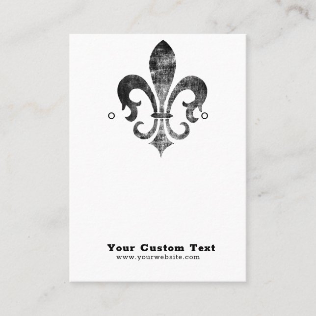 Carte De Visite Boucles de bijoux ・ Fleur De Lis Français (Devant)