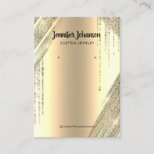 Carte De Visite Boucles d'oreilles pour porte-bijoux parties scint