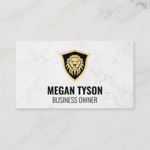 Carte De Visite Bouclier Lion