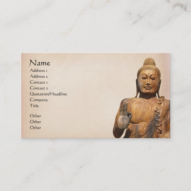 Carte De Visite Bouddha (Devant)