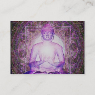 Carte De Visite Bouddha méditant heureux