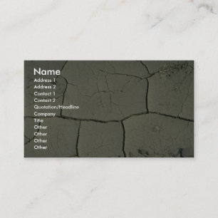 Carte De Visite Boue criquée