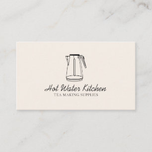 Carte De Visite Bouilloire à thé de cuisine à eau