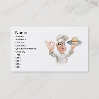 Carte De Visite Boulanger heureux