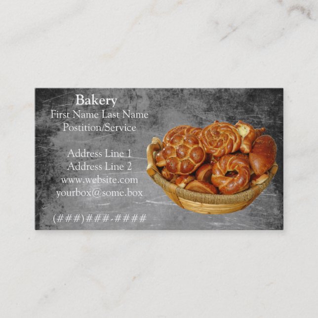 Carte De Visite Boulangerie (Devant)