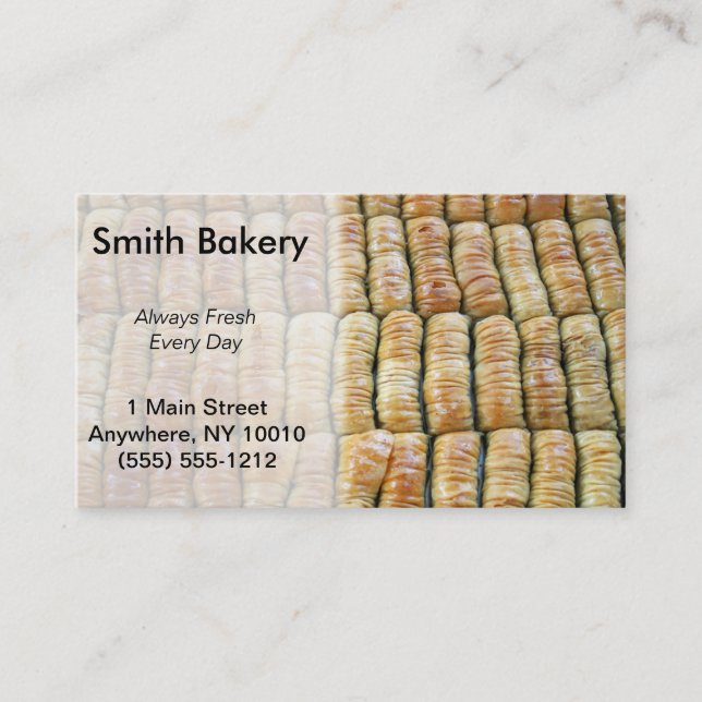 Carte de visite boulangerie (Devant)