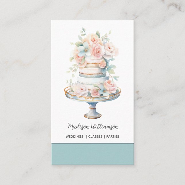 Carte De Visite Boulangerie | Baker Party Gâteaux Chef Restauratio (Devant)