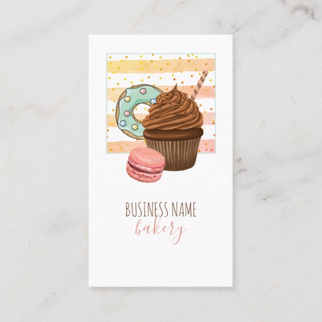 Carte De Visite boulangerie boulangerie pâtisserie chef (Devant)