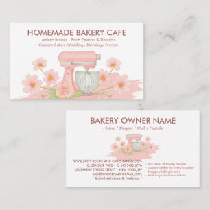Carte De Visite Boulangerie Café Cake Maker Alimentation maison Lo