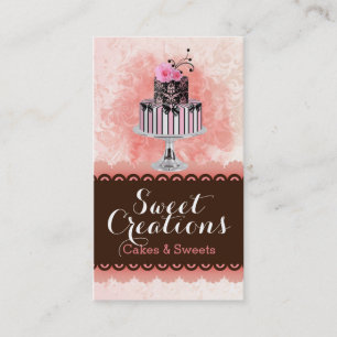 Carte De Visite Boulangerie Cake Business Sweet Creations