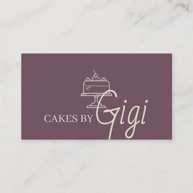 Carte De Visite Boulangerie Cake Cupcakes   (Devant)