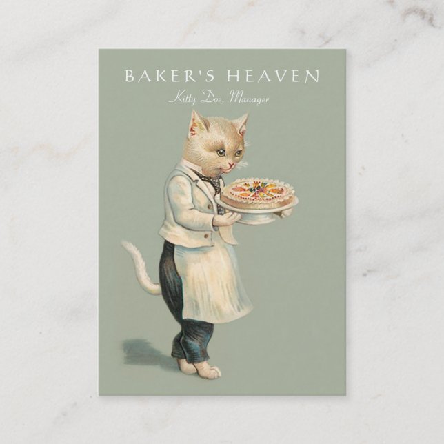 Carte De Visite boulangerie, Chef pâtissier, Baker, Restaurant, Tr (Devant)